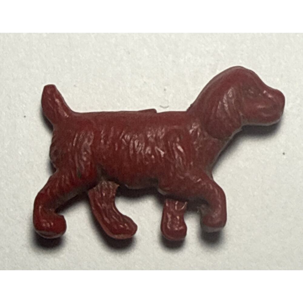 Vintage Cracker Jack Red Dog Plastic Charm 1F